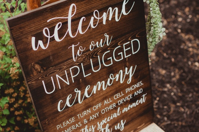 Unplugged Ceremony on Your Wedding Day